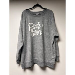 NWT Wild fox Grey‎ Pour Favor Sweatshirt Thin Size XXL